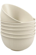 Set of 6 Plastic Cereal Bowls – Unbreakable, Lightweight Camping Bowls – Dishwasher & Microwave Safe, BPA-Free